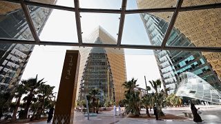مباني المكاتب في مدينة الرائدة الرقمية بالعاصمة السعودية الرياض، 28 فبراير 2022.