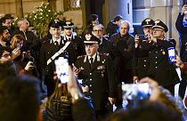 El general Rosario Castello, comandante de los Carabinieri de la policía paramilitar siciliana, Sicilia, Italia, el lunes 16 de enero de 2023 