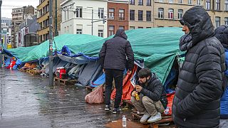 Menedékkérők Brüsszelben