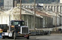 The international shipping terminal of Schnitzer Steel Industries Inc. in Portland, Oregon.