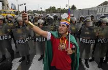 Demonsrationen gegen Übergangspräsidentin Boluarte in Peru
