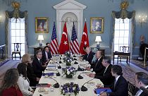 Dışişleri Bakanı Mevlüt Çavuşoğlu, ABD Dışişleri Bakanı Antony Blinken ile Washington'da bir araya geldi
