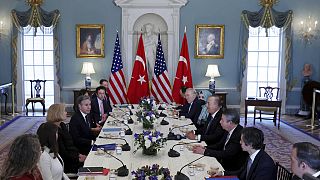 Dışişleri Bakanı Mevlüt Çavuşoğlu, ABD Dışişleri Bakanı Antony Blinken ile Washington'da bir araya geldi