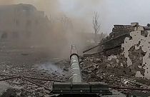Un tanque en Ucrania