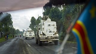 Archív fotó: ENSZ-járművek járőröznek Kongó keleti részén, Gomában
