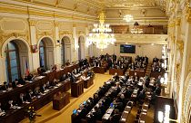 صورة أرشيفية لجلسة لبرلمان جمهورية التشيك بتاريخ 12 يناير 2022.