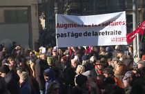 Протесты против пенсионной реформы в Париже