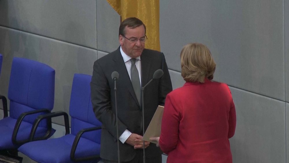 Boris Pistorius is sworn in as Germany's new defence minister