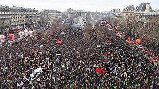 rassemblement contre la réforme de la retraite - Paris, le 19/01/2023