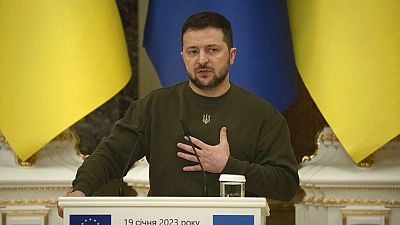 Le président ukrainien Volodymyr Zelensky.