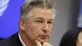  Actor Alec Baldwin attends a news conference at United Nations headquarters. 