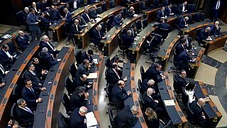 اجتماع النواب لانتخاب رئيس في مبنى البرلمان في بيروت، لبنان، الخميس 19 يناير 2023.