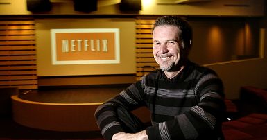 Reed Hastings Opens Rome's Netflix Office as Rain Begins to Fall