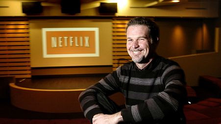 Reed Hastings, founder and CEO of Netflix, poses at his companies Los Gatos, Calif., headquarters on Tuesday, Jan. 9, 2007. 
