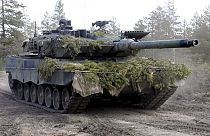 Alman üretimi Leopard tankı