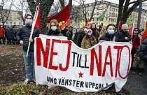 Manifestation contre le président turc Erdogan et la candidature de la Suède à l'OTAN, Stockholm, 21/01/2023