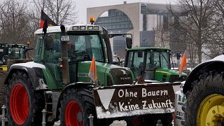 "Тракторный марш" в Берлине