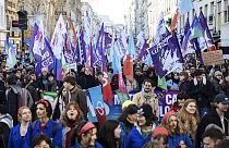 Manifestación contra la reforma de las pensiones en Francia