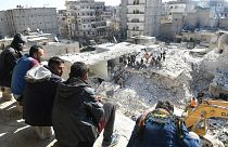 Halep'te çöken bina