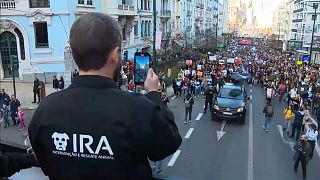 Акция протеста в Лиссабоне