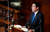 Japonya Başbakanı Fumio Kishida parlamento oturumunun açılışında konuşma yaptı
