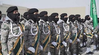 الاستعراض العسكري للمجندات السعوديات