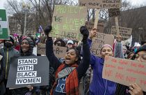 مسيرة داعمة لحق الإجهاض، أمام البيت الأبيض في العاصمة الأمريكية واشنطن، 22 يناير 2023.
