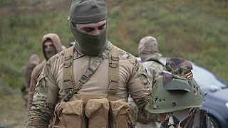 Ukrayna saflarında savaşan Çeçen savaşçılar /Arşiv