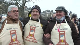 Париж, протест пекарей