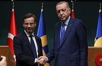 إردوغان ورئيس الوزراء السويدي أولف كريسترسون