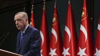 الرئيس التركي رجب طيب أردوغان خلال اجتماع لمجلس الوزراء في أنقرة، تركيا