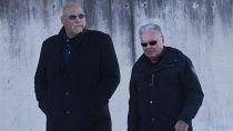 Frank Hanebuth, links, Hauptangeklagter im spanischen Hells Angels Prozess