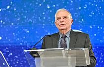 Josep Borrell s'exprime lors de la séance d'ouverture de la Conférence européenne sur l'espace