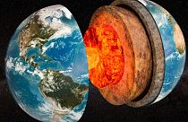 O núcleo da Terra fica milhares de quilómetros abaixo da superfície