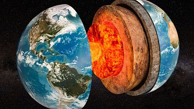 The Earth's core lies thousands of miles under the surface