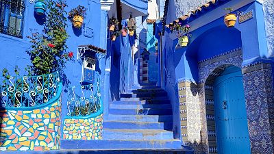 Byway's overland adventure stops in Chefchaouen, famed for its powder blue buildings.