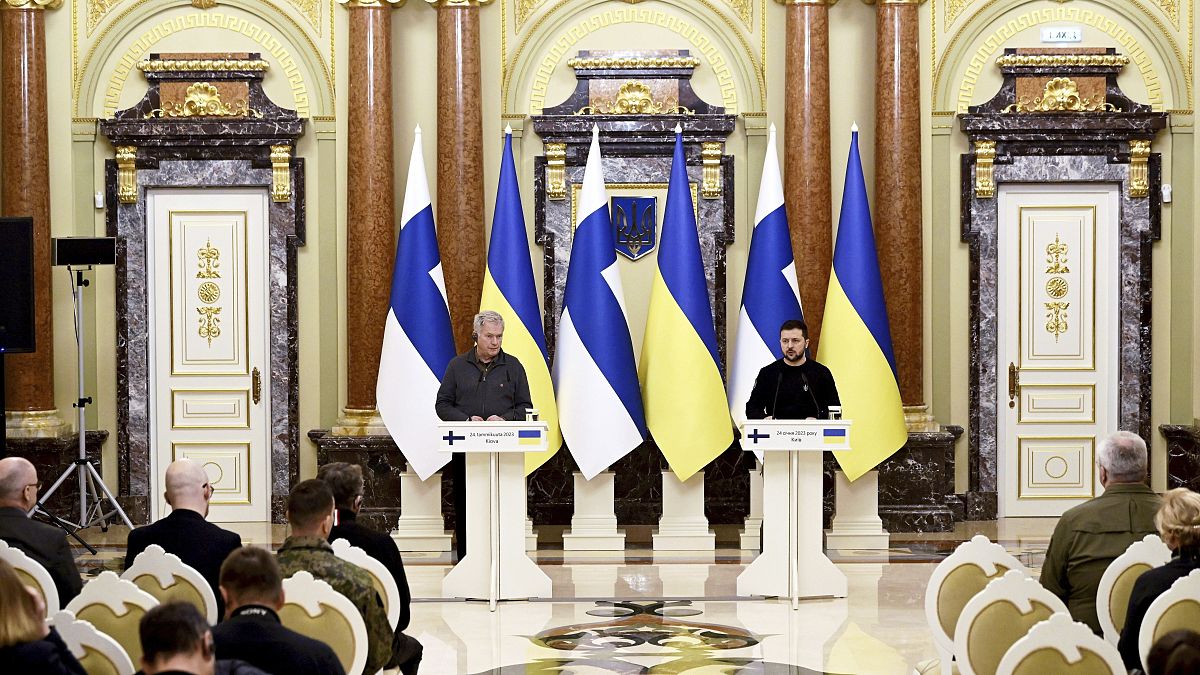 Finnlands Präsident Sauli Niinistö ist derzeit zu Gast in Kiew.