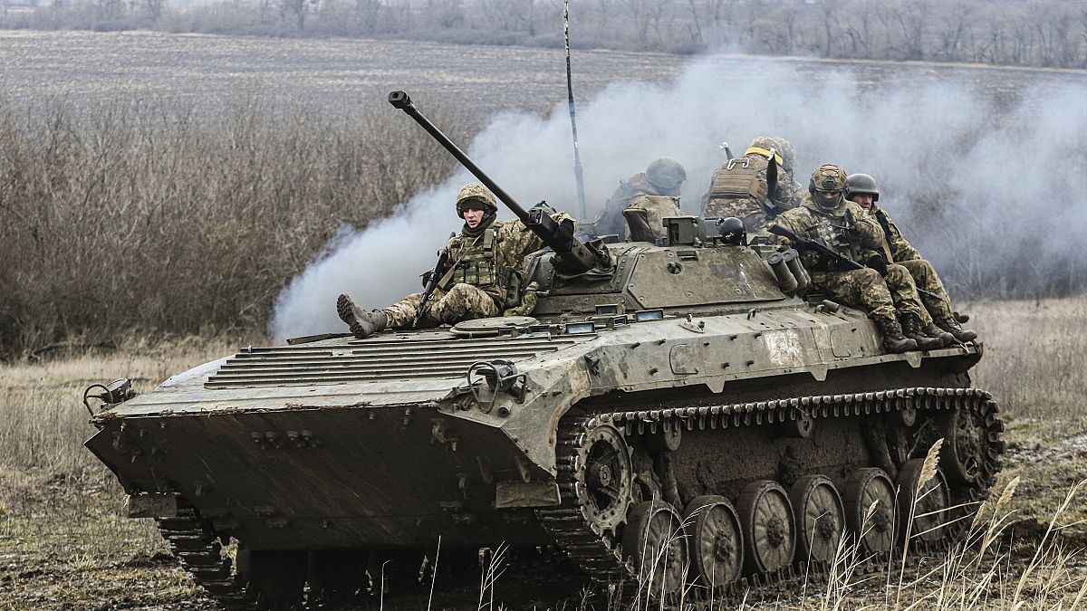 Украинские солдаты в Запорожской области