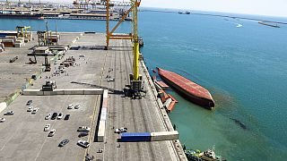 Tanzanian cargo ship overturns in Iranian port