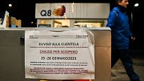 In Italien streiken Tankstellenbetreiber für 48 Stunden