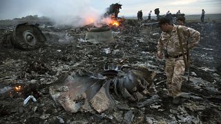 Abgeschossene Boeing des Flugs MH17 von Malaysia Airlines