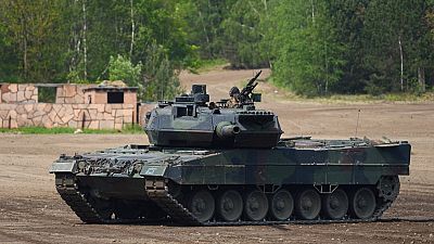 Tanque Leopard  2 A7 similar a los que Alemania enviará a Ucrania