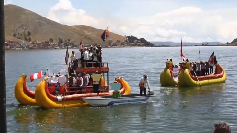 Watch: Peru's 'people of the water' join nationwide protests against government