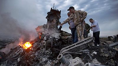 Az MH17 roncsai