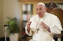 El Papa Francisco durante una entrevista con The Associated Press en El Vaticano, el martes 24 de enero de 2023.