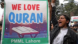   مسيرة ضد حرق القرآن في لاهور، باكستان،  24 يناير 2023