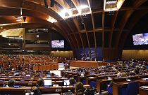 الجمعية البرلمانية لمجلس أوروبا المؤلف من 46 دولة، في ستراسبورغ بشرق فرنسا، يوم الثلاثاء 24 يناير 2023 
