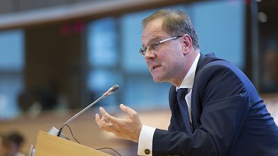Le ministre hongrois Tibor Navracsics s'exprime devant la commission de la culture et de l'éducation du Parlement européen à Bruxelles