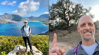 Nathalie Blanc (left) and Seth Streeter (right) are both finishers of the 12-Hour Walk