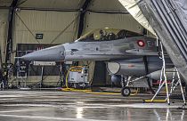 Danimarka ordusu envanterindeki bir F-16